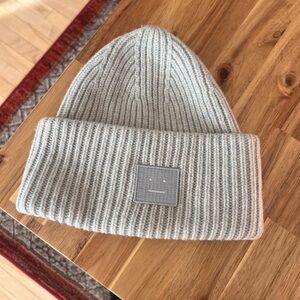 Acne Studios Gray Knit Beanie